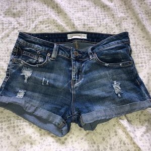 Denim shorts